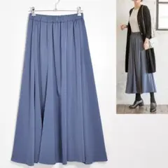 未使用 訳有り スタイルデリ STYLE DELI サテンミディ丈フレアスカート