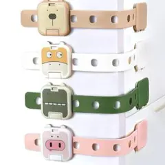 ☆ チャイルドロック 4個×2セット 2段階ロック アニマル柄 安全 動物 人気