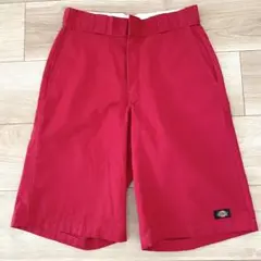 DICKIES ディッキーズハーフパンツ 赤 ルーズフィット 30