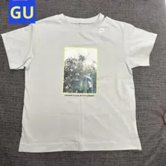 GU ネックスリットフォトT 120サイズ ライトブルー　新品未使用
