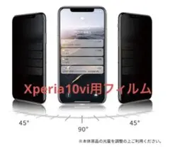 Xperia 10 ⅵ ガラスフィルム 覗き見防止　2枚セット