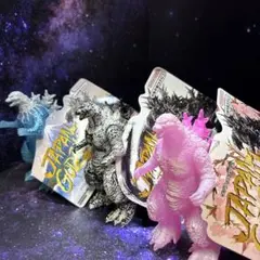 ゴジラ(2023)3種★ジャパンゴジラシリーズ 富士山、墨絵、桜カラー ゴジラ（2023）が富士山と墨絵をイメージしたカラーでソフビ