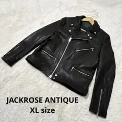 JACKROSE ANTIQUE ライダース ダブル ブラック JACKROSE ライダースジャケット ダブル XL ビンテージ仕様