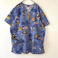 ディズニー　Ｔシャツ　ハロウィン　限定　Ｖネック　コットン　ミッキー　ドナルド