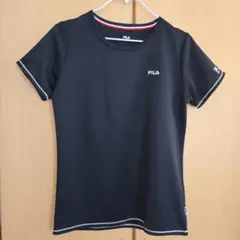 FILA　Tシャツ　スポーツウェア　M メッシュ生地　黒