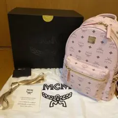 MCMリュックパウダーピンクSサイズ(廃盤カラー)