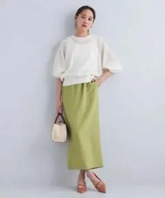 【新品タグ付き】styling/ スタイリング　sheerクルーネックトップス