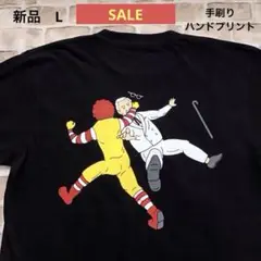 ★新品　パロディTシャツ L ドナルドvsカーネル プロレス おもしろTシャツ