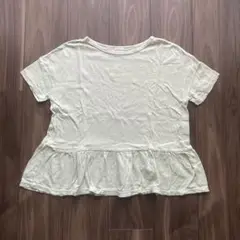 匿名配送☺︎ ZARA girls フリルTシャツ グリーン　128cm