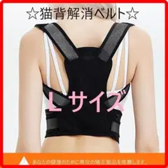 【評判◎】猫背 猫背解消ベルト 腰痛 頭痛 神経痛 Lサイズ