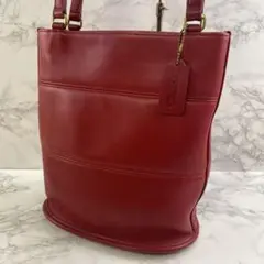 COACH オールドコーチ 本革 フルグレインカーフレザー トートバッグ
