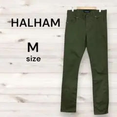 HALHAM ハルハム メンズパンツ Mサイズ カーキ グリーン