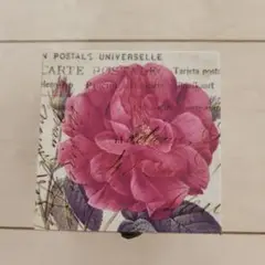 バラの花デザインファブ小物入れ