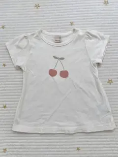 プティマイン チェリープリント Tシャツ 100cm