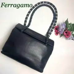 激レア✨サルヴァトーレフェラガモ チェーン フラップ ショルダー トートバッグ