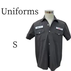 ★美品 uniforms ユニフォームズ グレー シャツ S