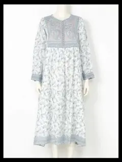 ミルクフェド MILKFED FLOWERPRINTDRESS インド綿