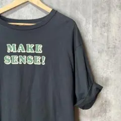Samansa Mos2 メッセージTシャツ チャコールグレー　半袖