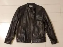 バーニーズニューヨーク シングル ライダースジャケット 本革 サイズ48(L)