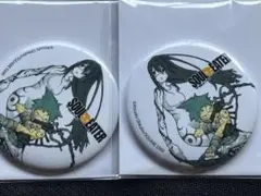 SOUL EATER くじメイト D賞 缶バッジ ブラック スター 椿 2個