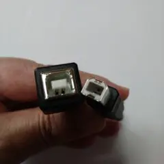USB B(オス) - B(メス) 延長 ケーブル　20cm　複数PC→プリンタ
