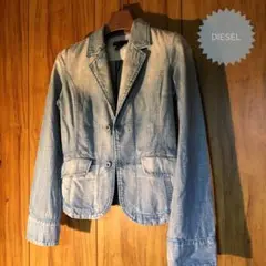 DIESEL デニムジャケット レーディス サイズS ダメージ加工