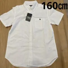新品タグ付き・POLO ポロ　半袖シャツ　白　フォーマル　160㎝