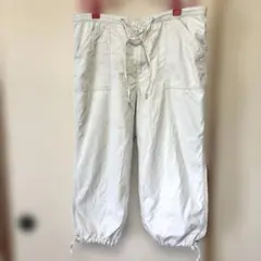 カーキショートパンツ ドローストリング2L〜3Lサイズ　ハーフパンツ