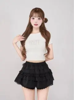 シャイニーDDロゴコンパクトTシャツ