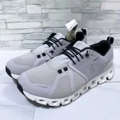極美品 On オン clloud5 waterproof 白 ライトグレー 25