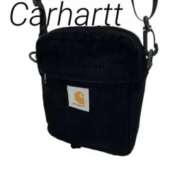 Carhartt コーデュロイ ショルダーバッグ 斜め掛け可 ブラック 男女兼用