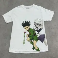 ハンター×ハンター　ゴン　キルア　トップス　半袖Tシャツ　古着　ホワイト　白　M