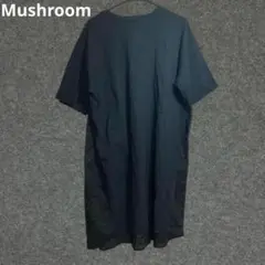 Mushroom 黒 シャツワンピース 半袖