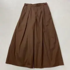 Leminor ルミノア　コットンタックワイドパンツ