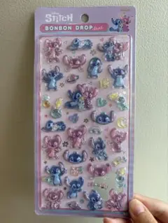 スティッチ　エンジェル　ボンボンドロップシール