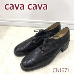 cava cavaサヴァサヴァ ウイングチップ レディース レースアップシューズ