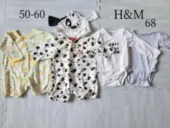 H&M ロンパース 50-60 68