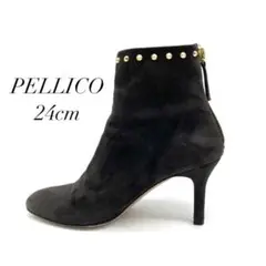 ✨美品✨ リフト新品✨ PELLICO 24cm スタッズ スエード グレー