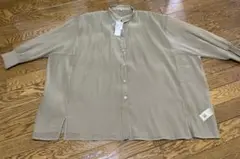 coca シアーシャツ　ベージュ