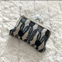 ミナペルホネン pomppia × bonheur×papper がま口ポーチ