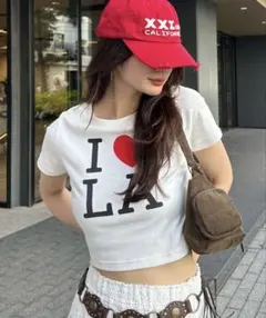FOREVER21 【2025SS】LOVETシャツ オフホワイト