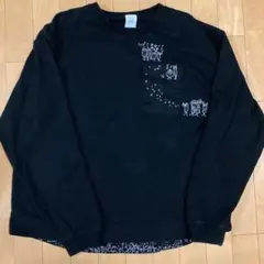 グラニフ ビューティフルシャドー 長袖 スウェット ポケット付き 刺繍 M