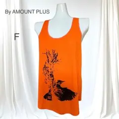 超希少　By AMOUNT PLUS タンクトップ　海外　アートデザイン　鳥