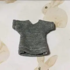 オビツ11 服 ハンドメイド Tシャツ 着丈長め (グレー) 即購入OK