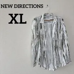 一点もの‼️ NEW DIRECTIONS 【XL】総柄長袖シャツ 羽織り