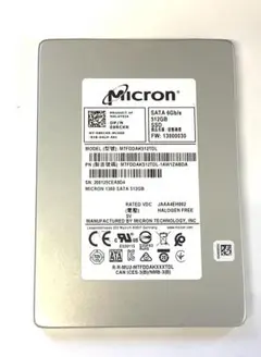 ②-W962-Micron SATA 512GB 2.5インチ SSD 1点