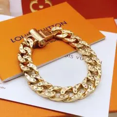 ルイヴィトン Monogram チェーンリンク ブレスレット 金色