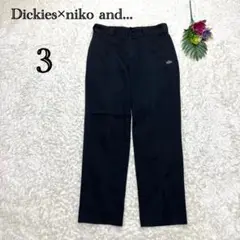 ディッキーズ×ニコアンド　コラボ　メンズパンツ　ストレート　ブラック　M