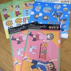 CITY THE ANIMATION クリアファイル　6枚　シティ　アサヒ飲料