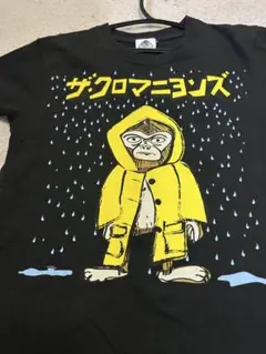 【訳あり】ザ・クロマニヨンズ　2008年　ツアー　雨　カッパ　Ｔシャツ　黒